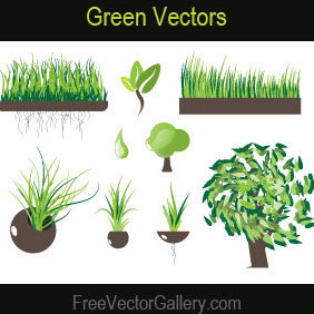 Green Vectors - Free vector #220911