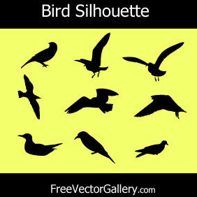 Bird Silhouettes - vector gratuit #220961 