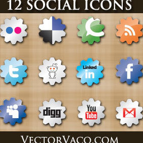 Social Icons - vector gratuit #221651 