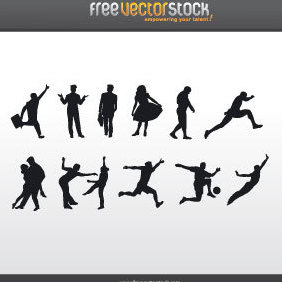 People Silhouettes - Kostenloses vector #221731