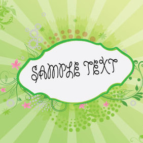 The Green Banner - Free vector #221751