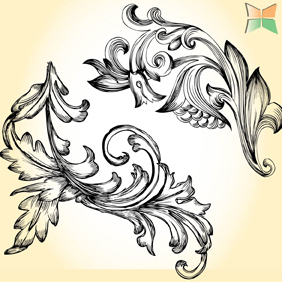 Hand Drawn Floral-2 - Free vector #222041