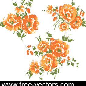 Flower Vectors - vector gratuit #222831 