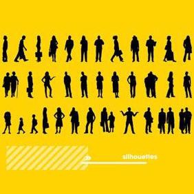 Human Silhouettes - Kostenloses vector #223421