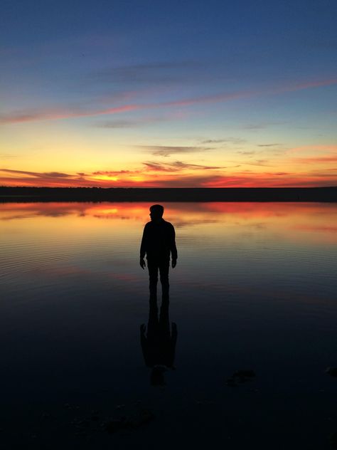 #Odessa #ukraine #sunset #sun #evening #silhouette #man #youngman #boy #river #sea #see #mirror #shadow #free - image #271681 gratis