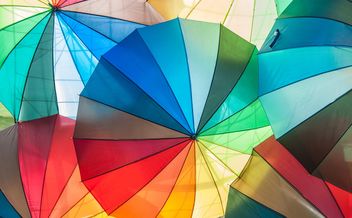Rainbow umbrellas - image #273151 gratis
