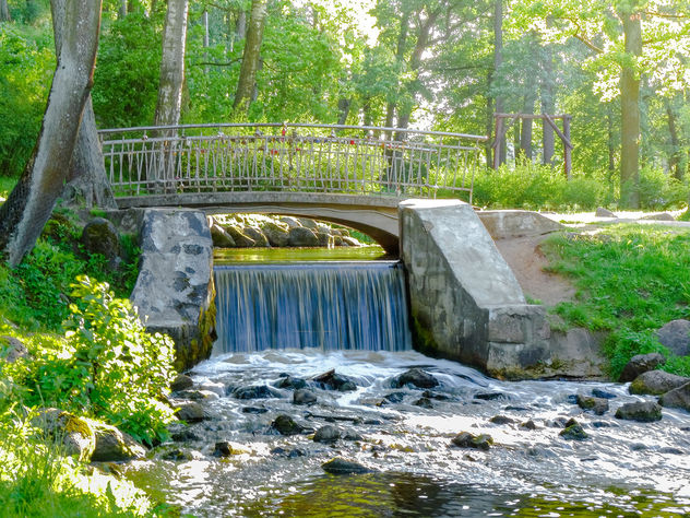 Waterfall in Arkadija Park - Free image #293411