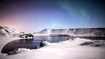 Kleifarvatn illuminated by the moon - Free image #295261