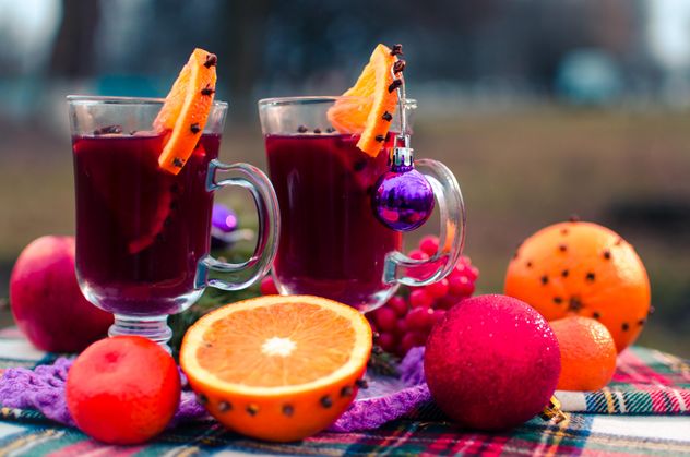 hot mulled wine in beautiful glasses - Free image #297531