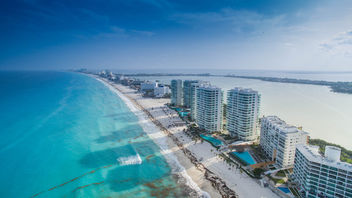 Cancun beach aerial - Luftbild - Free image #299361