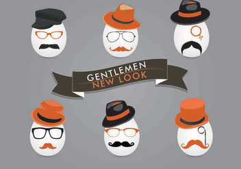Gentleman Face Vectors - vector gratuit #301511 