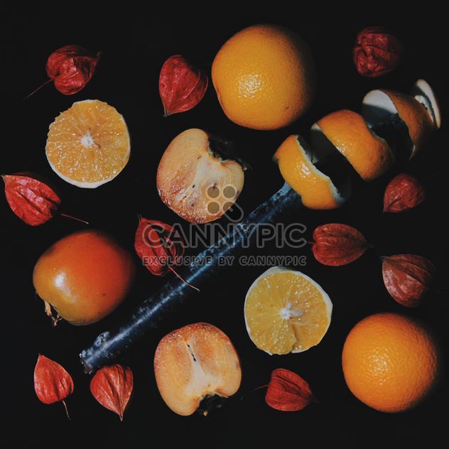 Persimmons and Orange slices - image #301961 gratis