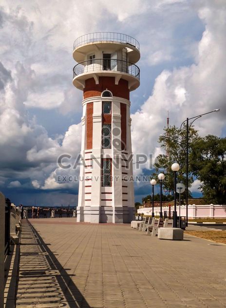 Embankment of the Amur river, lighthouse - Free image #302401