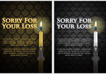 Mourning Cards - Free vector #302681