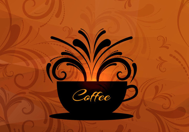 Coffee cup vector background - vector #303121 gratis