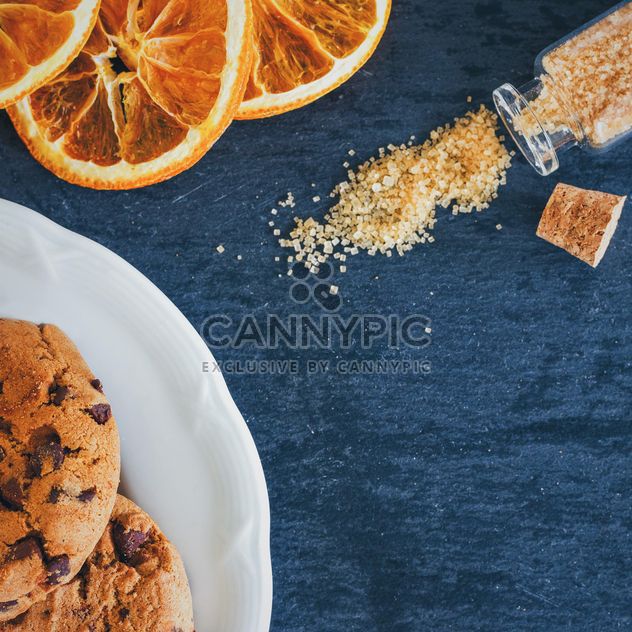 Chocolate chip Cookies and brown sugar - Free image #303231