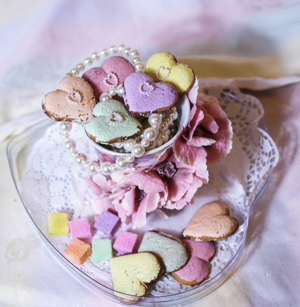 pastel heart cookie - Kostenloses image #303261