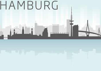 Hamburg Skyline Vector - Kostenloses vector #303681