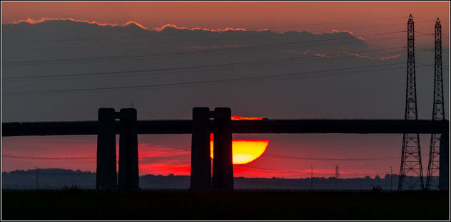 The Old Sheppy Bridge at Sunset - Free image #306811