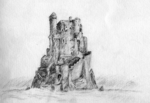 Castle drawing - Kostenloses image #307811