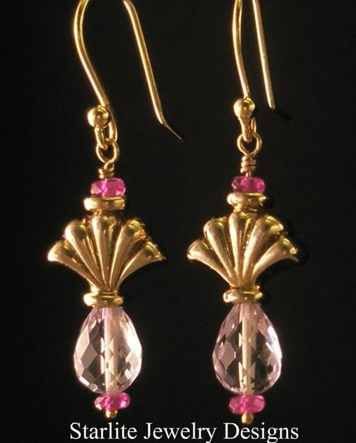 Starlite Jewelry Designs - Briolette Earrings - Pastel Fashion - Jewelry Design - Free image #314071