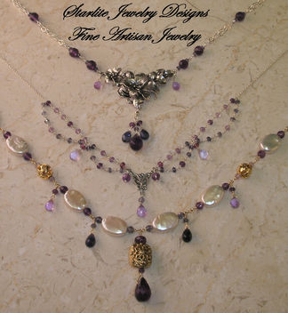 Starlite Jewelry Designs ~ Briolettte Necklace ~ Handmade Fashion Jewelry Designs ~ San Francisco Jewelry Designer - image gratuit #314111 