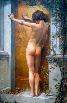 Anna Lea Merritt (1844-1930) - Love Locked Out (1889), contrast enhanced, Tate Britain, June 2012 - Kostenloses image #320281