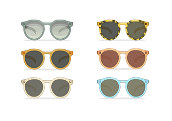 80s sunglasses vectors - Kostenloses vector #327961