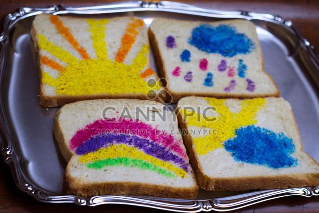 Painted Toast Bread - image gratuit #328061 