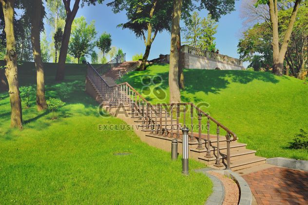 Steep stairs in Park - Free image #328431