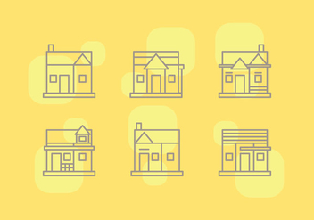 Free Townhomes Vector Icons #3 - Free vector #328821