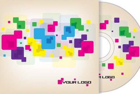 Colorful Cubes Cd Cover Design Kostenloser Vektor Download Cannypic