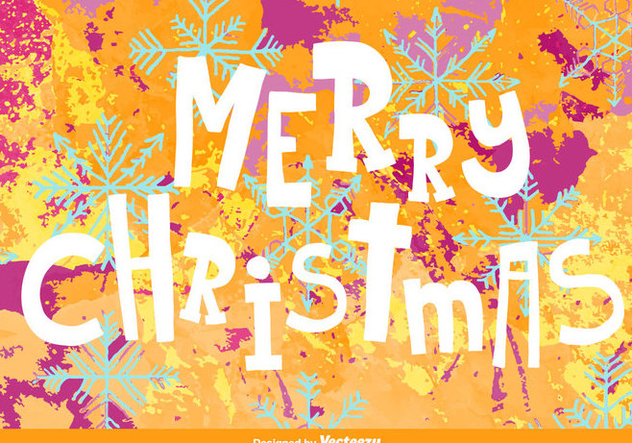 Merry christmas background - Free vector #329711