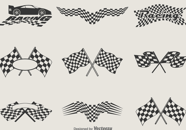 Free Vector Racing Flags - Free vector #330031