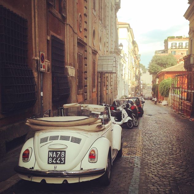 Old cars in the street of Rome, Italy - Free image #331771