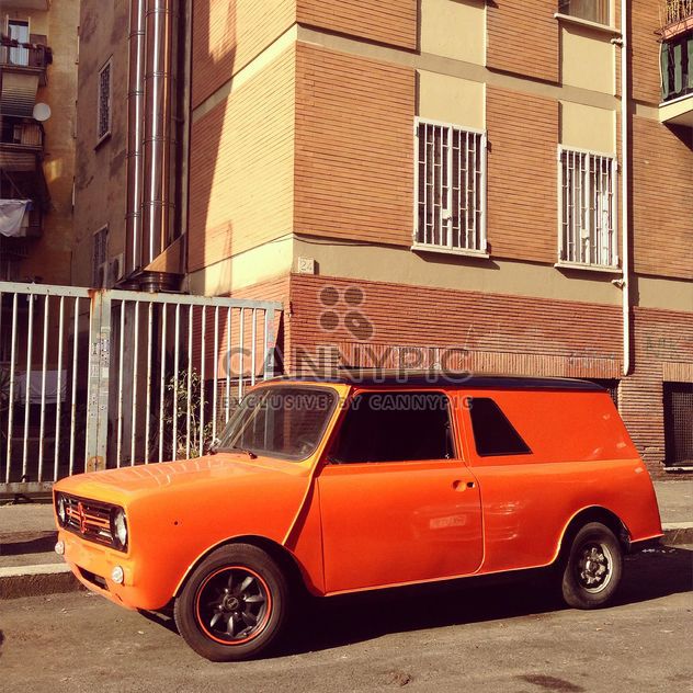 Old orange car - Free image #332271