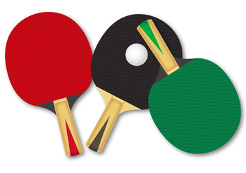 Free Rackets For Table Tennis Vector - vector gratuit #333421 