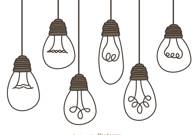 Hanging Light Bulbs - Free vector #333831
