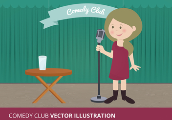 Comedy Club Vector Illustration - vector gratuit #333921 