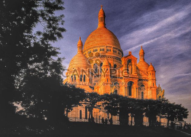 Sacred coeur cathedral church Montmartre Paris - Kostenloses image #334221
