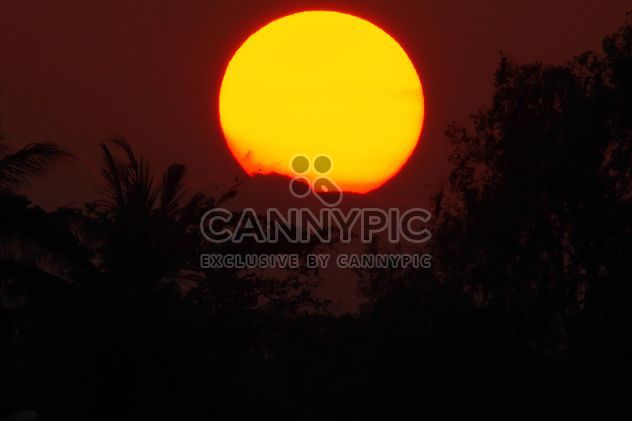 Big sun at sunset - image #338581 gratis