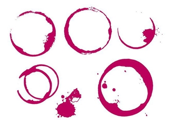 Wine Stain - Free vector #338671