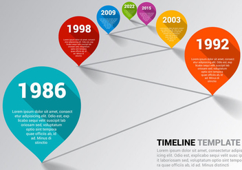 Free Timeline Template Vector - Free vector #342631