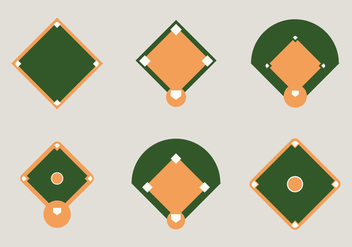 Free Baseball Diamond Vector Illustration - Kostenloses vector #342981
