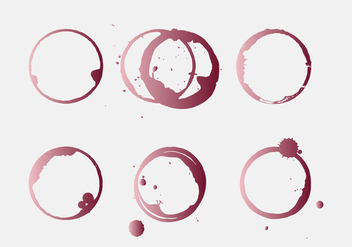 Vector Wine Stain - Free vector #343201