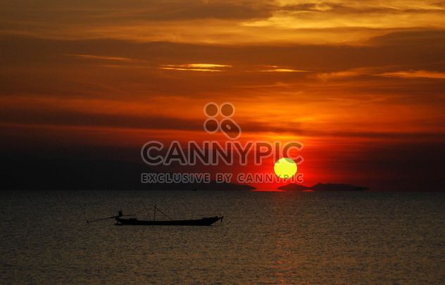 Dark orange sunset - Free image #344121