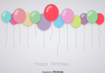 Colorful celebration balloons - vector gratuit #345491 