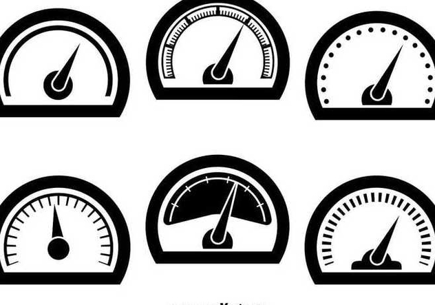 Tachometer icons - Free vector #345631
