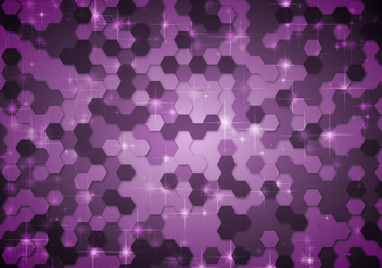 Free Abstract Hexagone Purple Vector - Kostenloses vector #346061