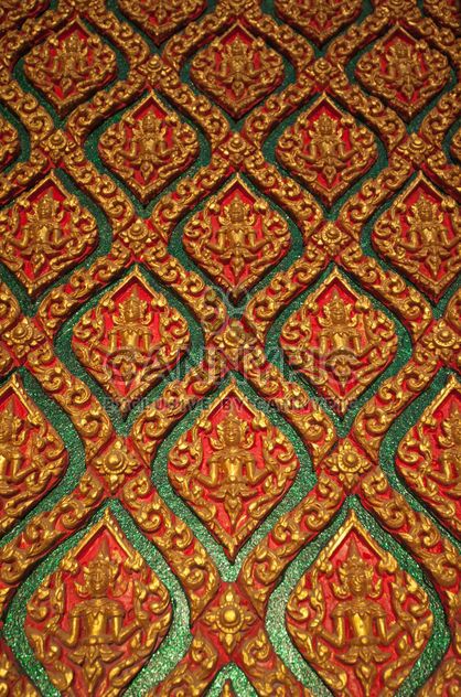 Art pattern stucco gold red temple wall - Kostenloses image #347291